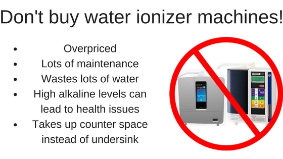 Don't buy water ionizer machines!